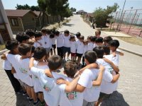 Minik futbolcular Yamanlar Gençlik Merkezi’nde kampta...