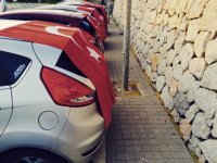 Modifiye araç sahiplerinden Türk bayraklarıyla konvoy