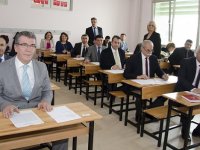 Okul müdürleri sınavda ter döktü...