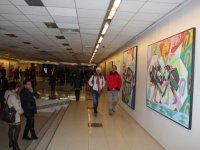 Onay Akbaş’ın “Dalga” isimli resim sergisi sanatseverlerle buluştu