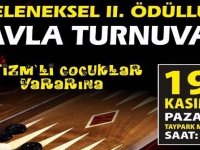 Otizmli çocuklar yararına tavla turnuvası