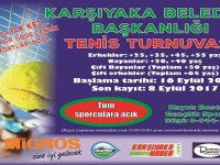 Raketler, Karşıyaka Belediye Başkanlığı Tenis Turnuvası'nda buluşacak