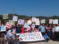 SEFERİHİSAR KÖYLÜLERİNDEN SU EYLEMİ