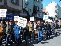 Seferihisar'da öğretmenler sokağa çıktı