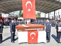 Şehit itfaiyeci Kahramantürk, gözyaşlarıyla uğurlandı