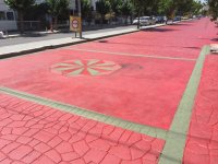 Şehitler Bulvarı yeşil kırmızı oluyor