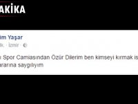 Selim Yaşar Karşıyakalılar'dan özür diledi