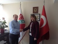 Sevgi Molva, KSK başkanı Diniz'i ziyaret etti