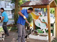 Sokak hayvanları yuvaları elden geçiriliyor