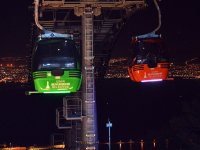 Teleferikte akşam keyfi...