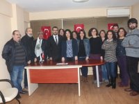 TGS Genel Başkanı Durmuş, İzmirli gazetecilerle bir araya geldi