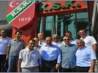 TOKİ Üst düzey yetkilileri Karşıyaka Stadı'nda...