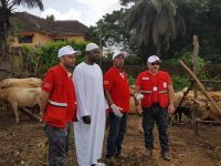 Türk Kızılayı Karşıyaka Şubesi'nin kurbanları Afrika’da yüzleri güldürdü...