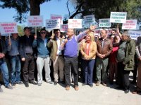Urla Birgi’de Taş Ocağı’na karşı eylem