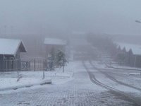 Karşıyaka'ya kışın ilk karı yağdı...