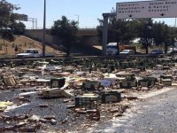 Yol bira gölüne döndü