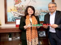 Yunanistan İzmir Başkonsolosu, Başkan Akpınar'ı ziyaret etti