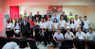 Kınık'ta lise öğrencilerine trafik eğitimi