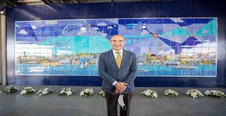 Halkapınar Metro İstasyonu’na dev çini pano