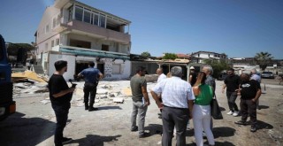 Narlıdere'de imara aykırı yapılarla mücadele sürüyor