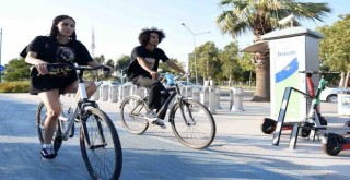 ''Bisiklet bizden, gezmesi sizden'' uygulamasına büyük ilgi
