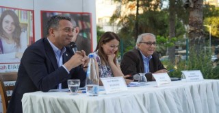 Kent'te Sanat Söyleşileri'ne Behramoğlu ve CHP Mersin Milletvekili Başarır konuk oldu