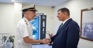 İtalyan Donanması heyetinden Başkan Tugay’a ziyaret