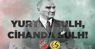 Eskişehirspor maçı öncesi Karşıyaka'dan dünyada barış çağrısı
