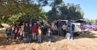 Dikili'de 34 düzensiz göçmen yakalandı