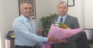 İlçe Spor Müdüründen, belediye spor müdürüne ziyaret