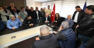 Başkan Ünsal pazarcı esnafını konuk etti