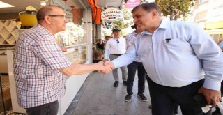 Cemil Tugay esnaf ziyaretlerine devam ediyor