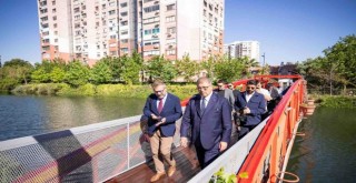 Başkan Tugay, AB Delegasyonu'yla Peynircioğlu Deresi Ekolojik Koridoru'nu inceledi