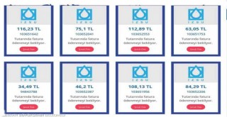 Ödenmeyi bekleyen bin 937 fatura askıda