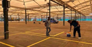 Karşıyaka’nın pazar yerlerine kış bakımı