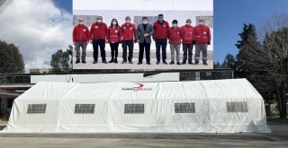 Kızılay Karşıyaka, İnsanı Yardım Çadırı kurdu