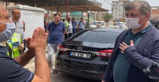 Başkan Tugay Roman mahallesinde erzak dağıttı