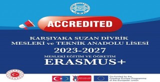 Karşıyaka Suzan Divrik M.T.A. Lisesi Erasmus+ Akreditasyon Belgesi Sevincini Yaşıyor