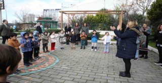 Başkan Ünsal anaokulu öğrencileriyle deprem tatbikatında
