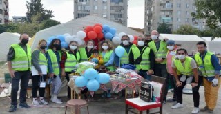 Minik depremzedeye doğum günü sürprizi