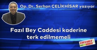 Fazıl Bey Caddesi kaderine terk edilmemeli