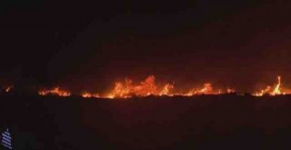 Çeşme'de yangın çıktı...