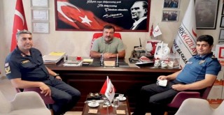 Güvenliğimizi sağlayanlar Kızılay Başkanını ziyaret ettiler