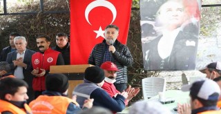 Başkan Sandal'dan işçilere: Her zaman yanınızdayız