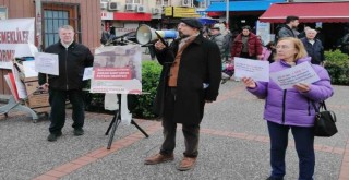 Karşıyaka'da emekliler yine sokaktaydı...