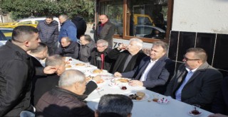 Mustafa İduğ minibüs şoförleriyle bir araya geldi