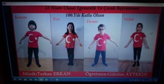 23 Nisan'ı online kutladılar...