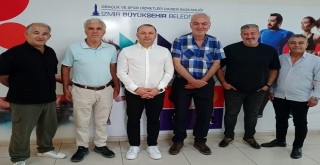 Karşıyaka Amatör Futbol Kulüpleri Birliği Alptekin'i ziyaret etti