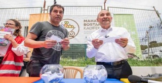 Mahalle bostanı için kura çekildi