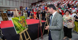 Bayraklılı kadınlarının yıl sonu sergisinde Filistin Vurgusu